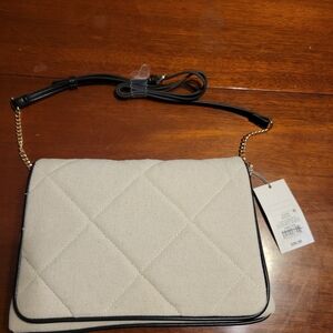 A New Day Cream Quilted Crossbody Bag